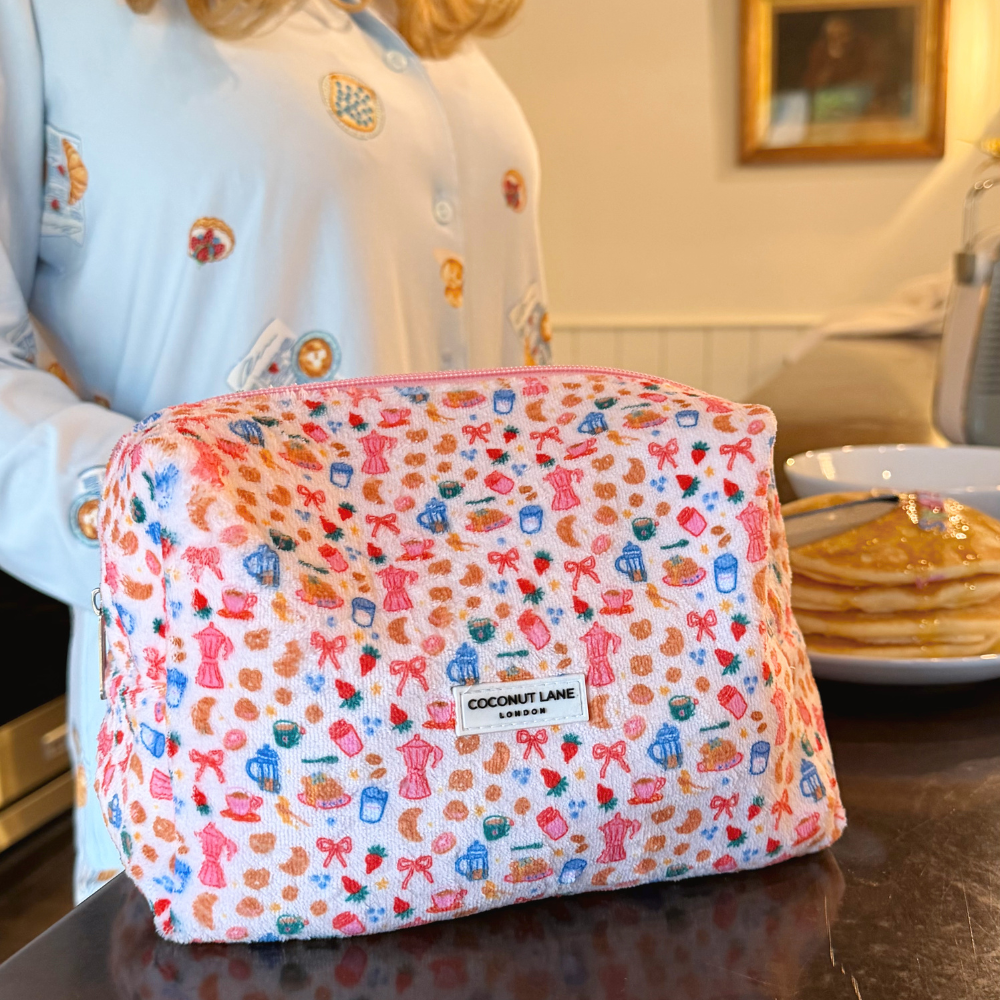 Towel Makeup Bag - Breakfast Club