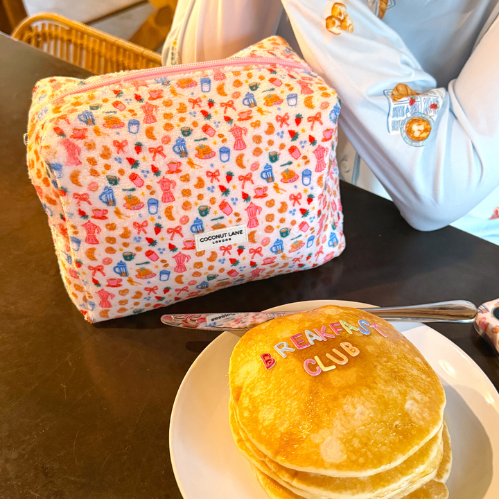 Towel Makeup Bag - Breakfast Club