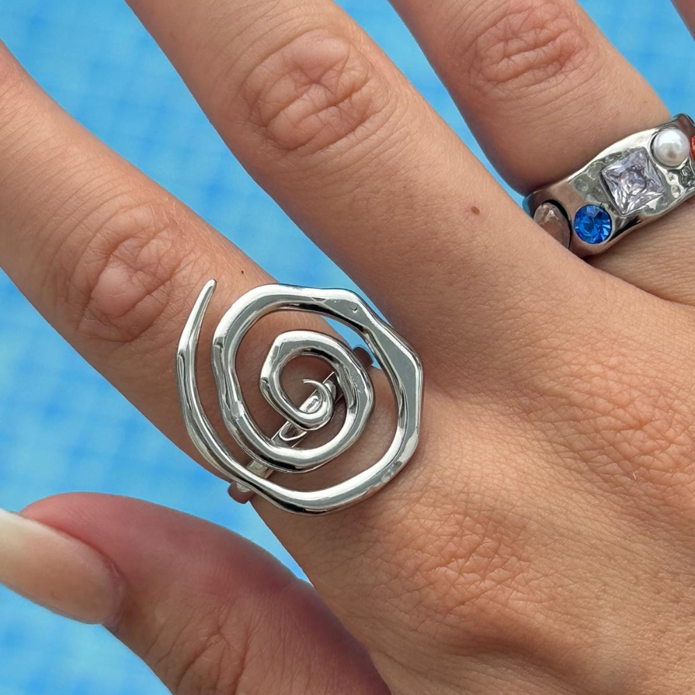 Sunset Spiral Ring