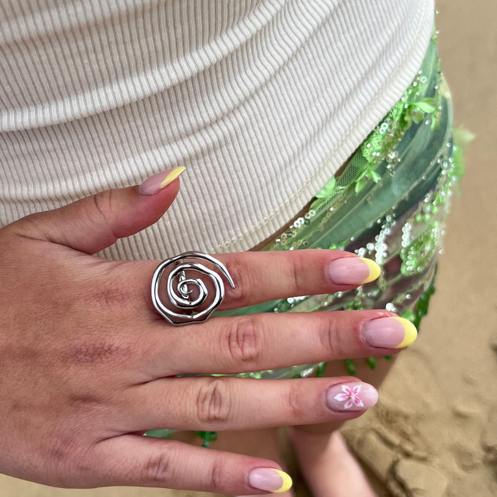 Sunset Spiral Ring
