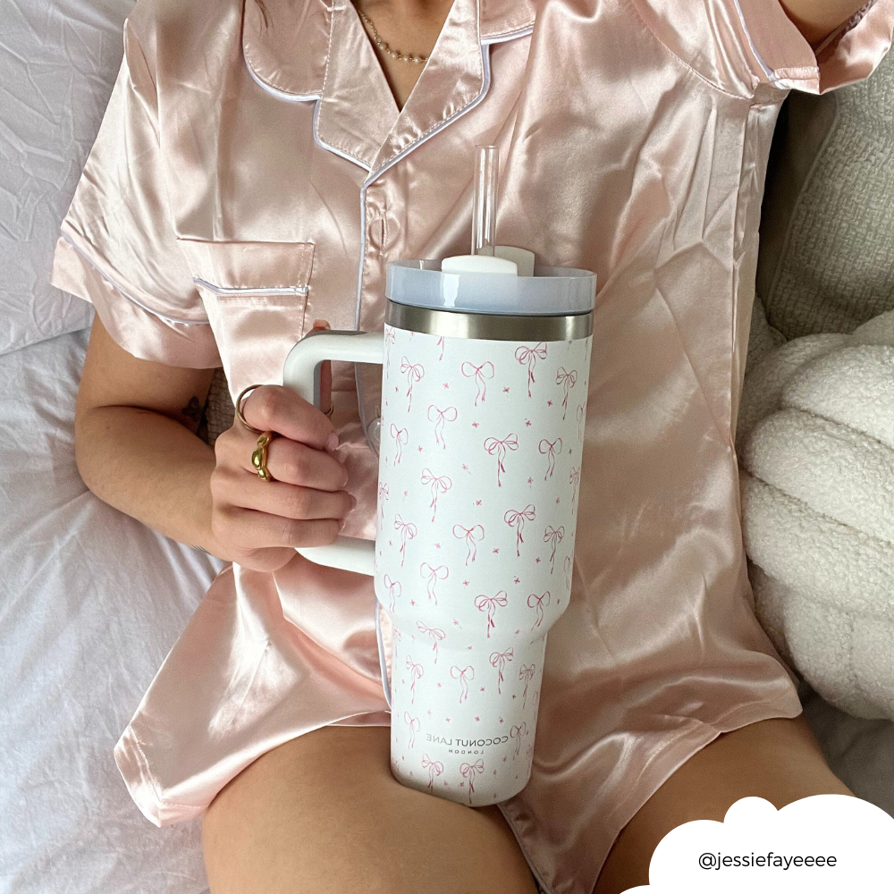 Stainless Steel Tumbler - Dainty Bows