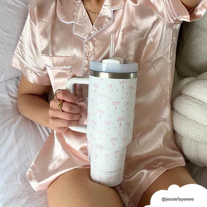 Stainless Steel Tumbler - Dainty Bows