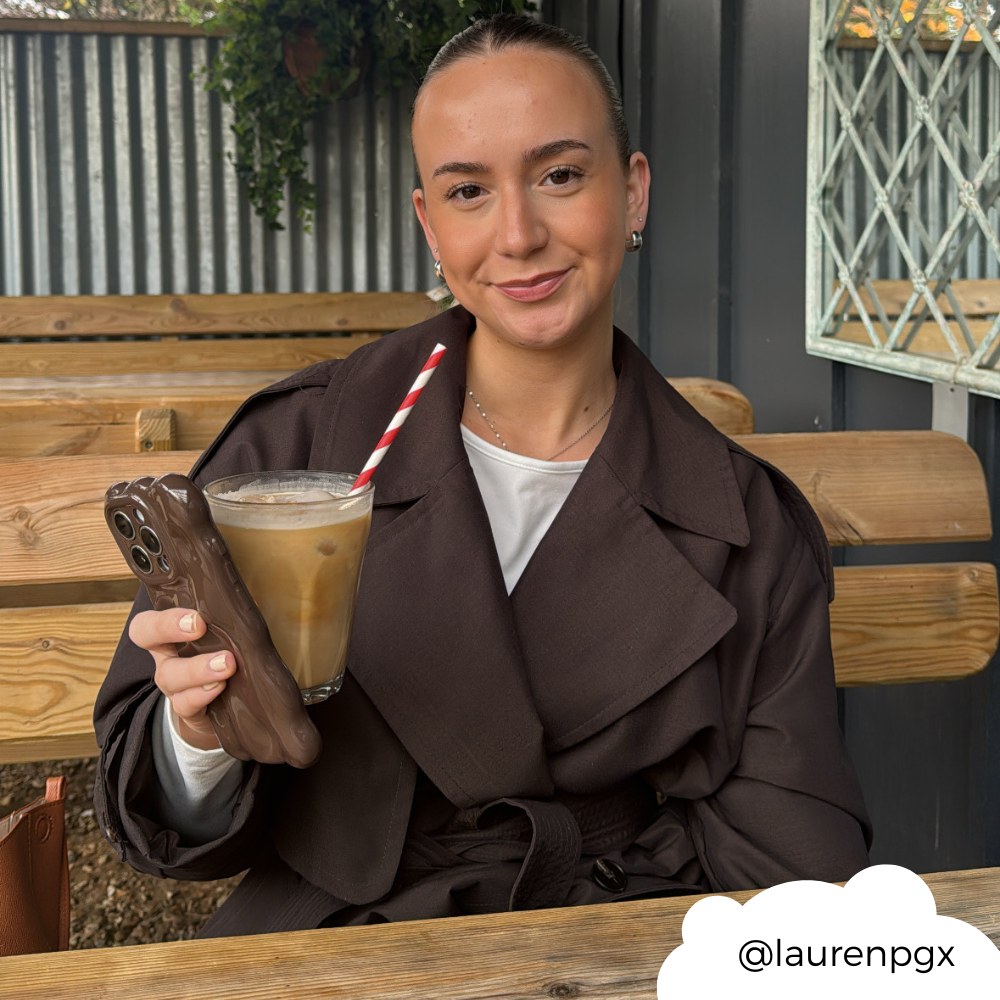 3D Bubble Phone Case - Chocolate