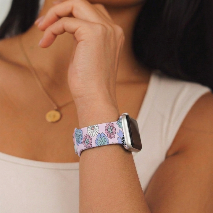 Pastel Flowers Apple Watch Strap