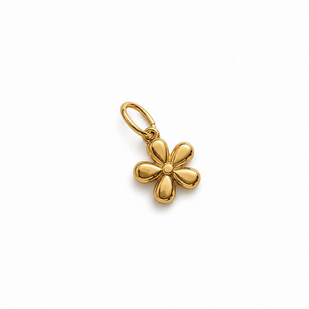 Charm - Gold Flower
