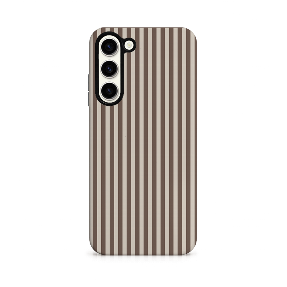 Samsung Tough Phone Case - Chestnut Stripes