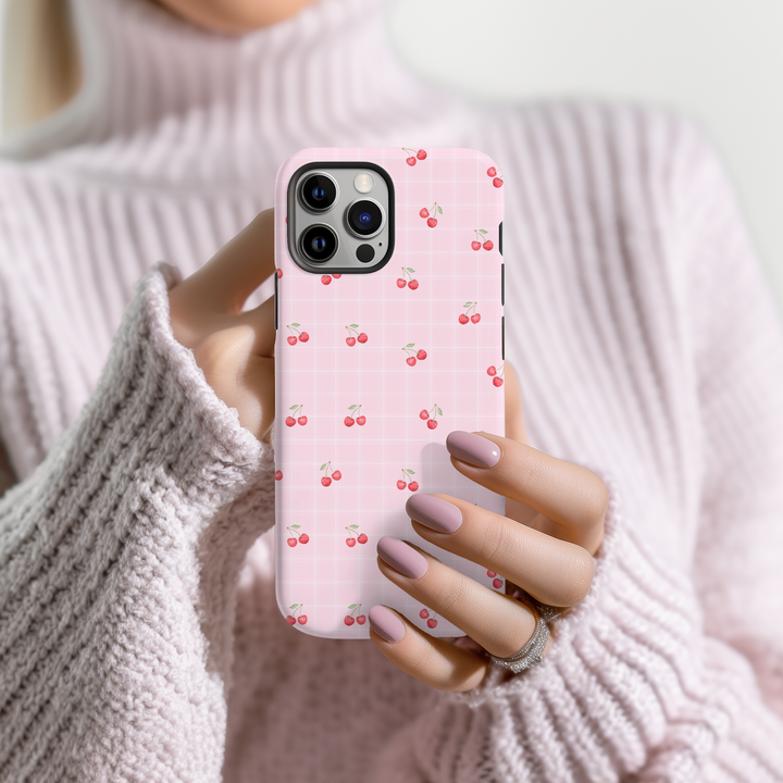 Tough Phone Case - Ditsy Cherries