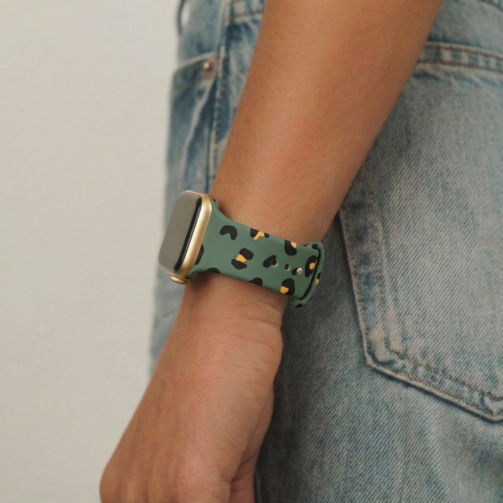 Khaki Leopard Apple Watch Strap