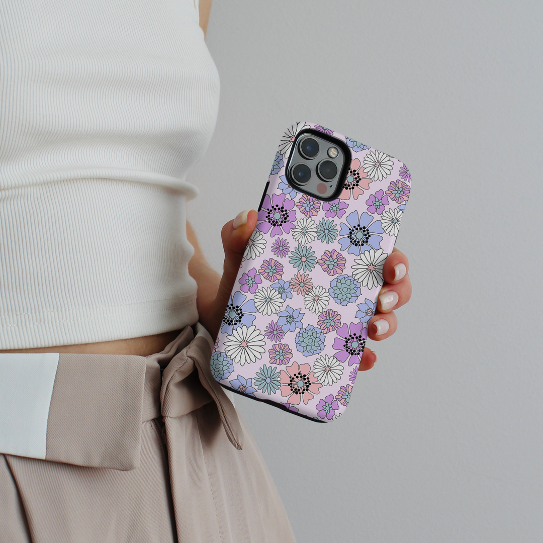 Tough MagSafe® Phone Case - Pastel Flowers
