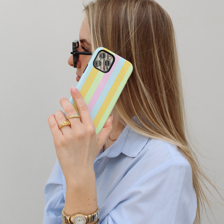 Tough MagSafe® Phone Case - Pastel Stripes
