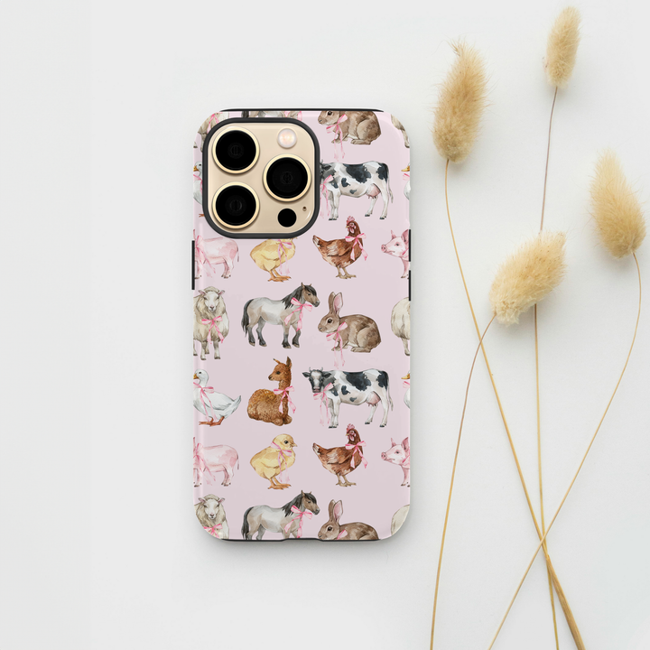 Tough MagSafe® Phone Case - Pink Coquette Farm