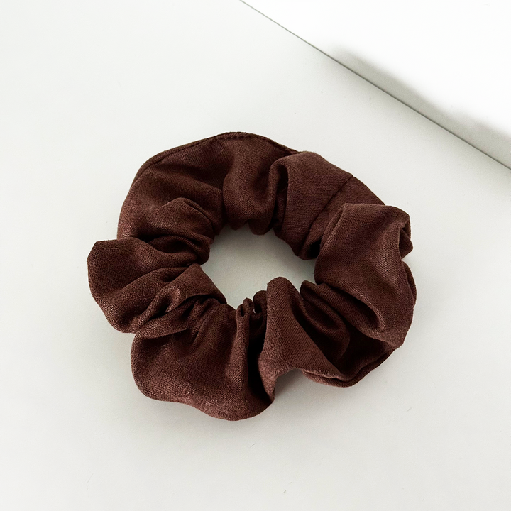 Suedette Scrunchie - Chocolate