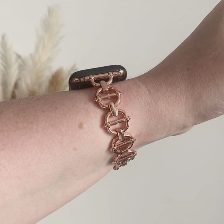 Metal Link Apple Watch Strap - Rose Gold