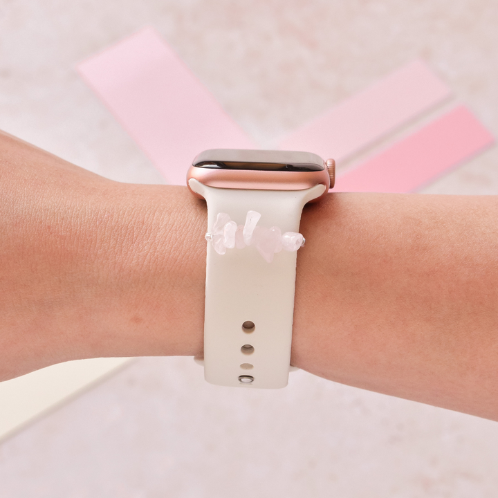 Watch Strap Charm - Pink Crystal